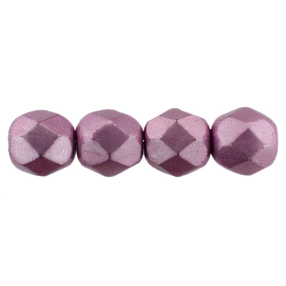 Czech Firepolish 6mm ColorTrends: Sueded Gold Orchid (25pcs)
