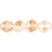 Czech Fire-Polish 6mm Crystal/Brown/White (25pcs)