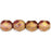 Czech Fire-Polish 6mm Luster - Transparent Gold/Smokey Topaz (25pcs)