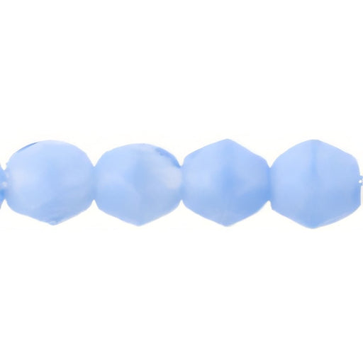 Czech Firepolish 6mm Lt Blue Coral (25pcs)