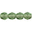 Czech Fire-Polish 6mm Lt Prairie Green (25pcs)