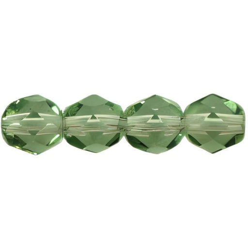 Czech Fire-Polish 6mm Lt Prairie Green (25pcs)