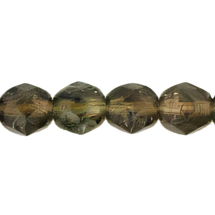 Czech Fire-Polish 6mm HurriCane Glass - Bayou (25pcs)