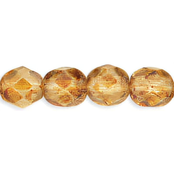 Czech Fire-Polish 6mm Crystal - Picasso (25pcs)