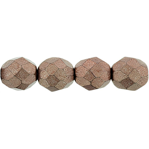 Czech Fire-Polish 8mm ColorTrends: Saturated Metallic Autumn Maple (25pcs)