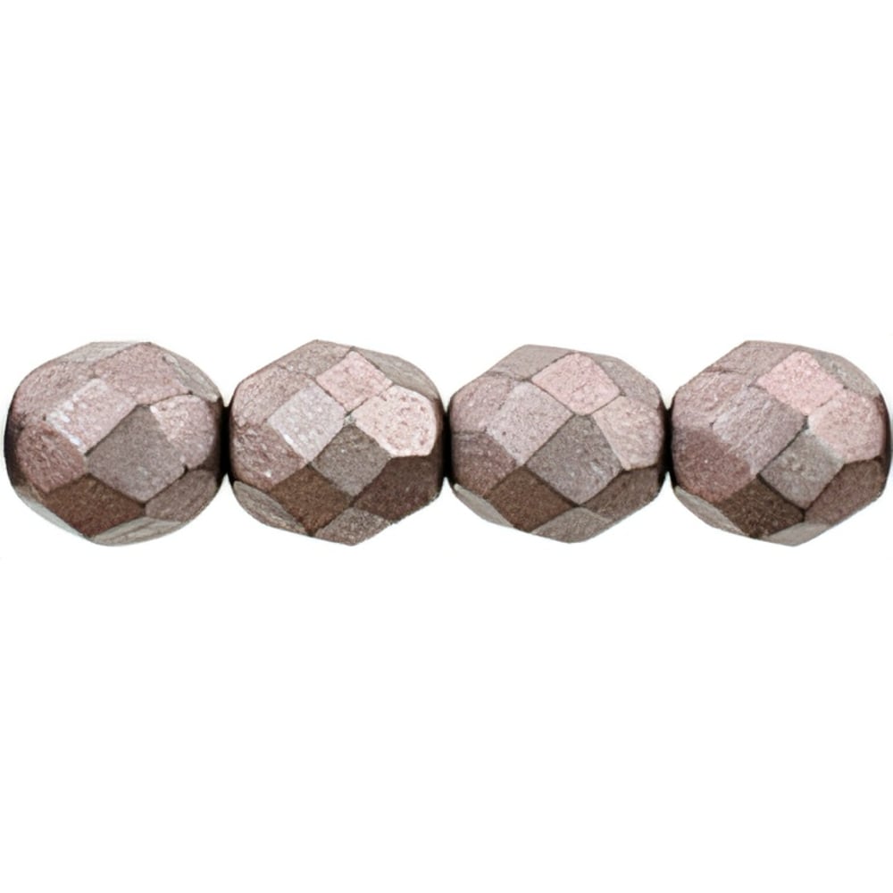 Czech Fire-Polish 8mm ColorTrends: Saturated Metallic Almost Mauve (25pcs)