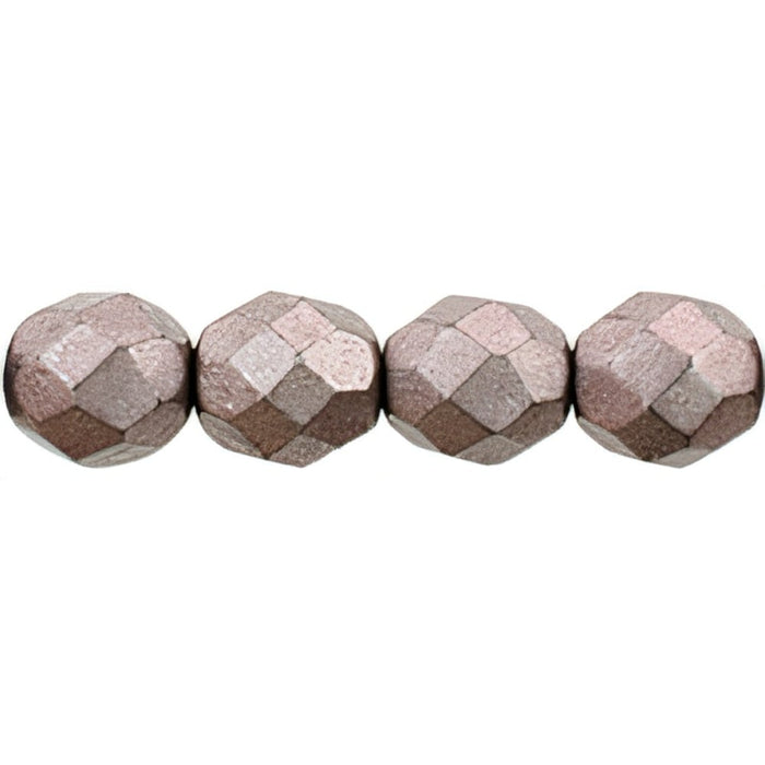 Czech Fire-Polish 8mm ColorTrends: Saturated Metallic Almost Mauve (25pcs)