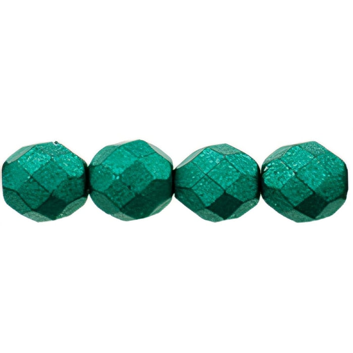 Czech Fire-Polish 8mm ColorTrends: Saturated Metallic Arcadia (25pcs)