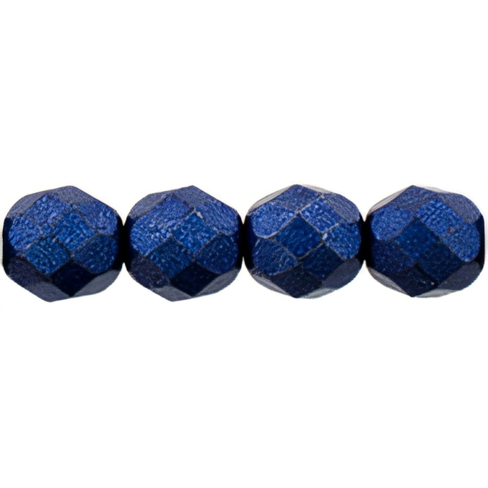 Czech Fire-Polish 8mm ColorTrends: Saturated Metallic Super Violet (25pcs)