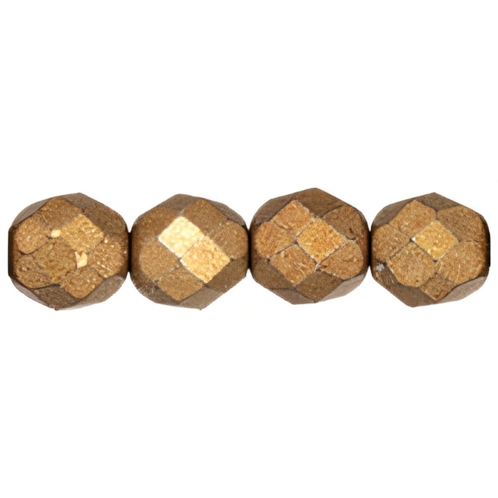 Czech Fire-Polish 8mm ColorTrends: Saturated Metallic Ceylon Yellow (25pcs)