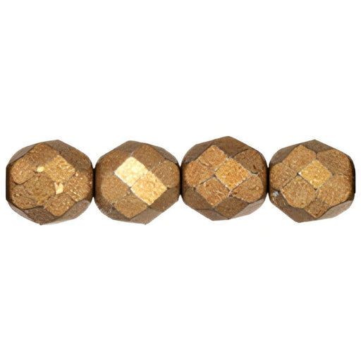 Czech Fire-Polish 8mm ColorTrends: Saturated Metallic Ceylon Yellow (25pcs)