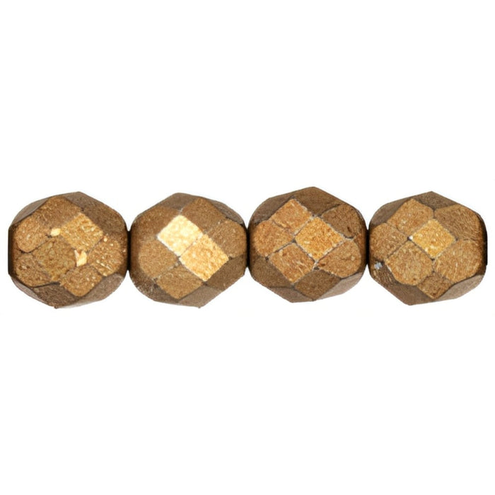 Czech Fire-Polish 8mm ColorTrends: Saturated Metallic Ceylon Yellow (25pcs)