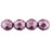 Czech Firepolish 8mm ColorTrends: Sueded Gold Orchid (25pcs)