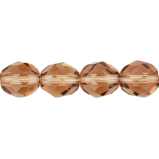 Czech Fire-Polish 8mm Lt Colorado Topaz (25pcs)