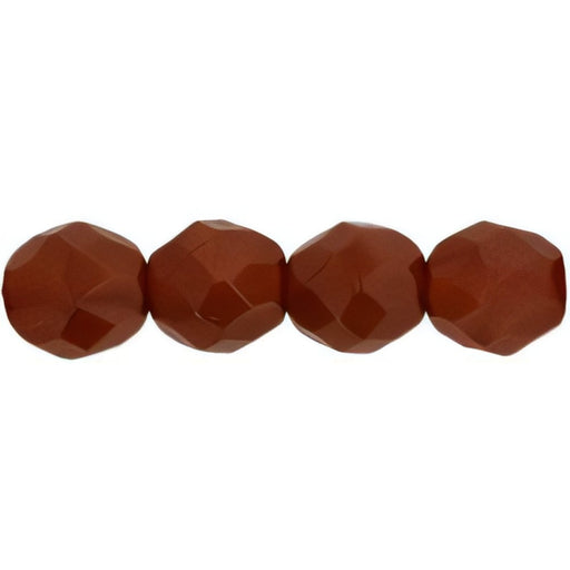 Czech Fire-Polish 8mm Milky Caramel (25pcs)
