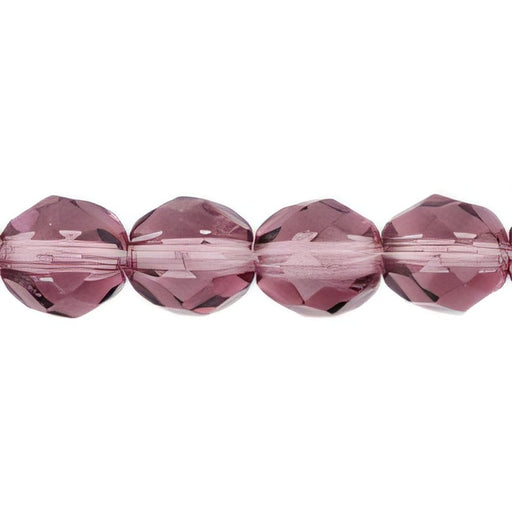 Czech Fire-Polish 8mm Med Amethyst (25pcs)