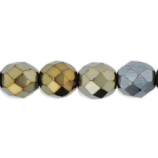 Czech Fire-Polish 8mm Iris - Brown (25pcs)