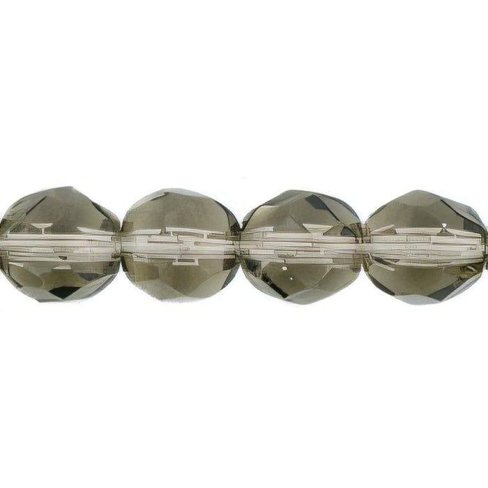 Czech Fire-Polish 8mm Black Diamond (25pcs)