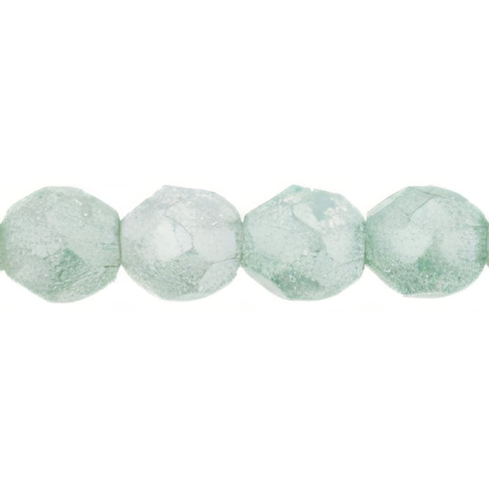 Czech Fire-Polish 8mm Luster - Stone Green (25pcs)