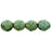 Czech Fire-Polish 8mm Opaque Turquoise - Picasso (25pcs)