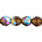 Czech Firepolish 8mm Smoky Topaz AB (25pcs)