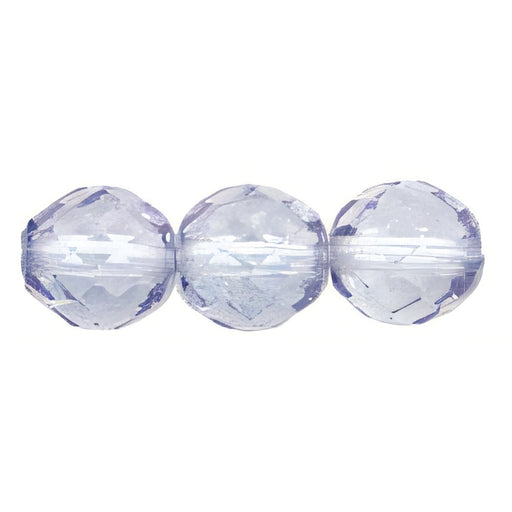 Czech Fire-Polish 10mm Luster - Transparent Blue (25pcs)