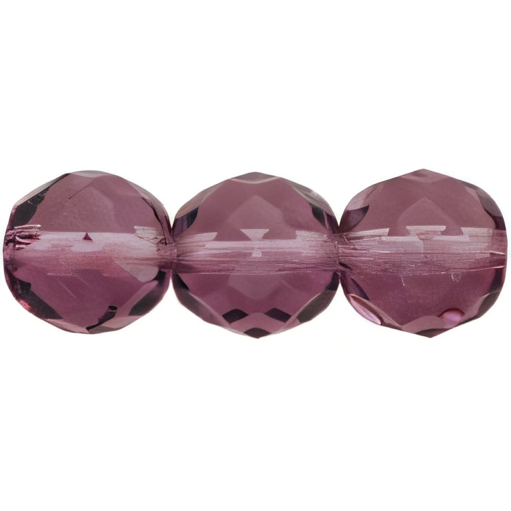 Czech Fire-Polish 10mm Lt Amethyst (25pcs)