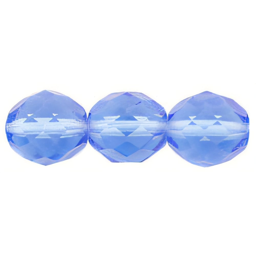 Czech Fire-Polish 10mm Lt Sapphire (25pcs)