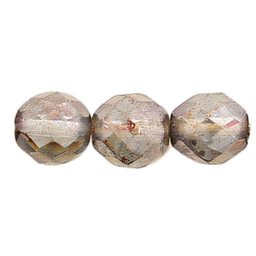 Czech Fire-Polish 10mm Luster - Transparent Green (25pcs)