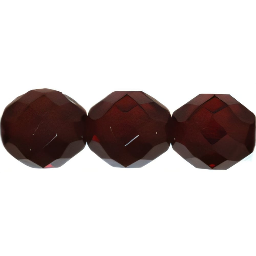 Czech Fire-Polish 10mm Garnet (25pcs)