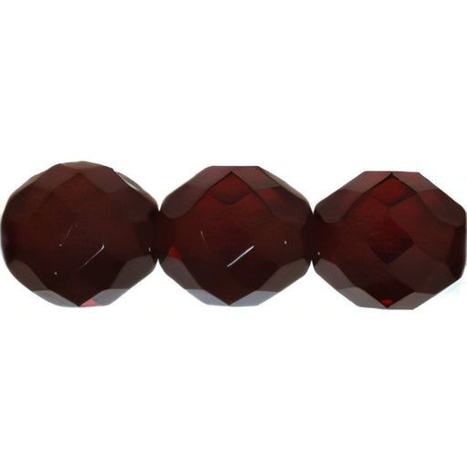 Czech Fire-Polish 10mm Garnet (25pcs)