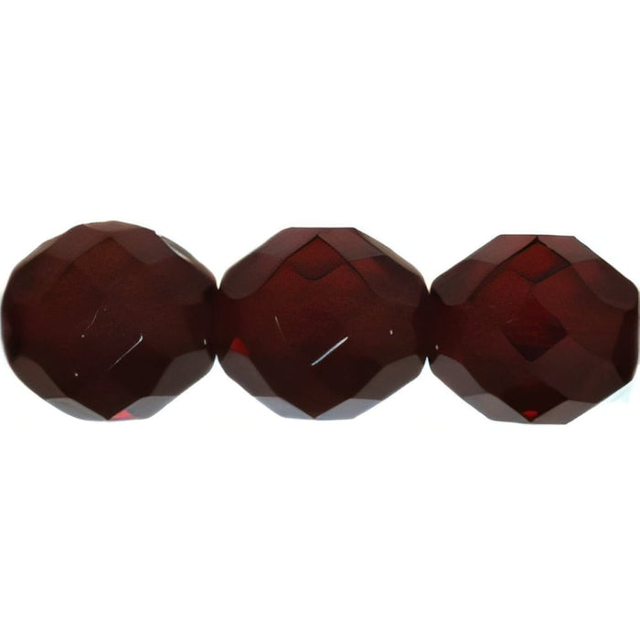 Czech Fire-Polish 10mm Garnet (25pcs)