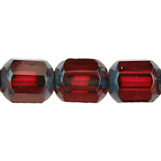 Czech Antique Style Octagonal 10mm Fuchsia (25pcs)