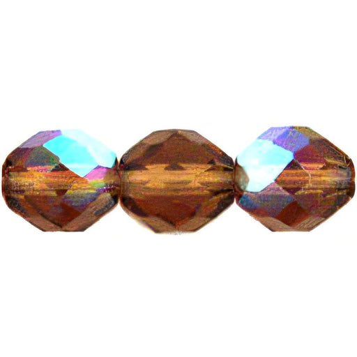 Czech Firepolish 10mm Lt Colorado Topaz AB (25pcs)