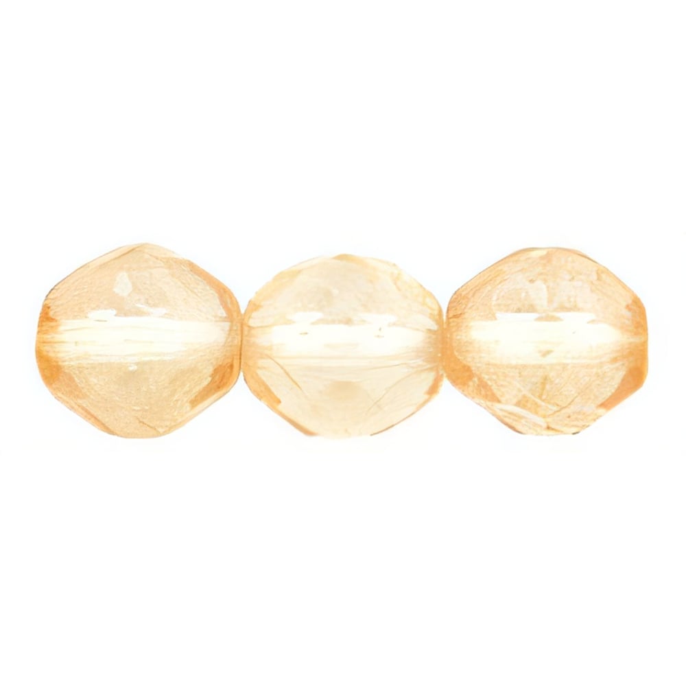 Czech Fire-Polish 12mm Luster - Transparent Champagne (25pcs)