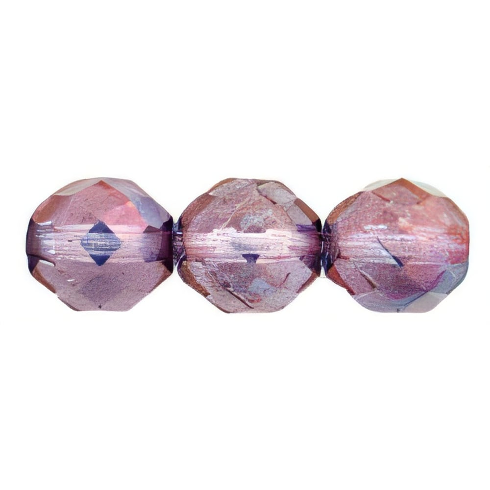 Czech Fire-Polish 12mm Luster - Transparent Denim Blue (25pcs)