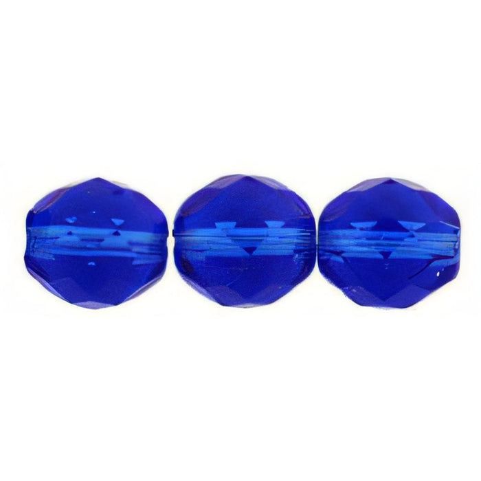 Czech Fire-Polish 12mm Sapphire (25pcs)