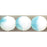Czech Fire-Polish 12mm Iceberg Blue/Milky White (25pcs)