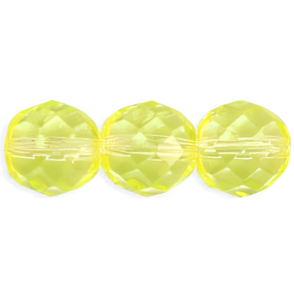 Czech Fire-Polish 12mm Jonquil (25pcs)