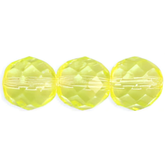 Czech Fire-Polish 12mm Jonquil (25pcs)