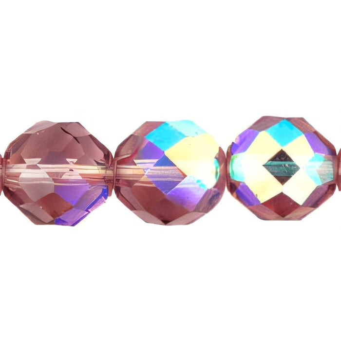 Czech Firepolish 12mm Lt Amethyst (25pcs)