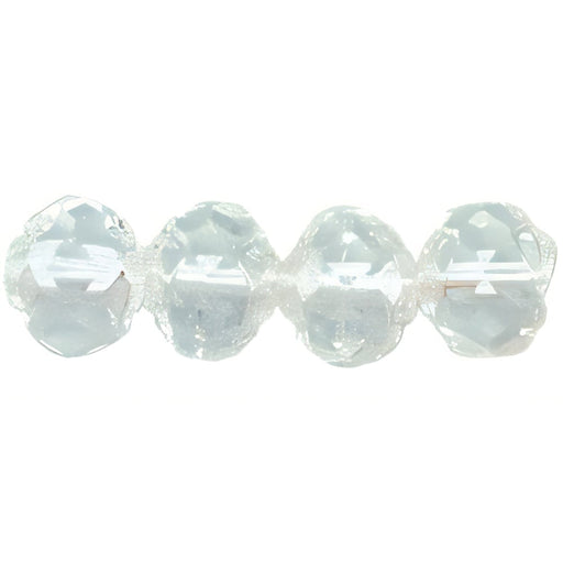 Czech Small Rosebud Fire-Polish 6 x 5mm Crystal (25pcs)