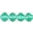 Czech Small Rosebud Fire-Polish 6 x 5mm Emerald (25pcs)