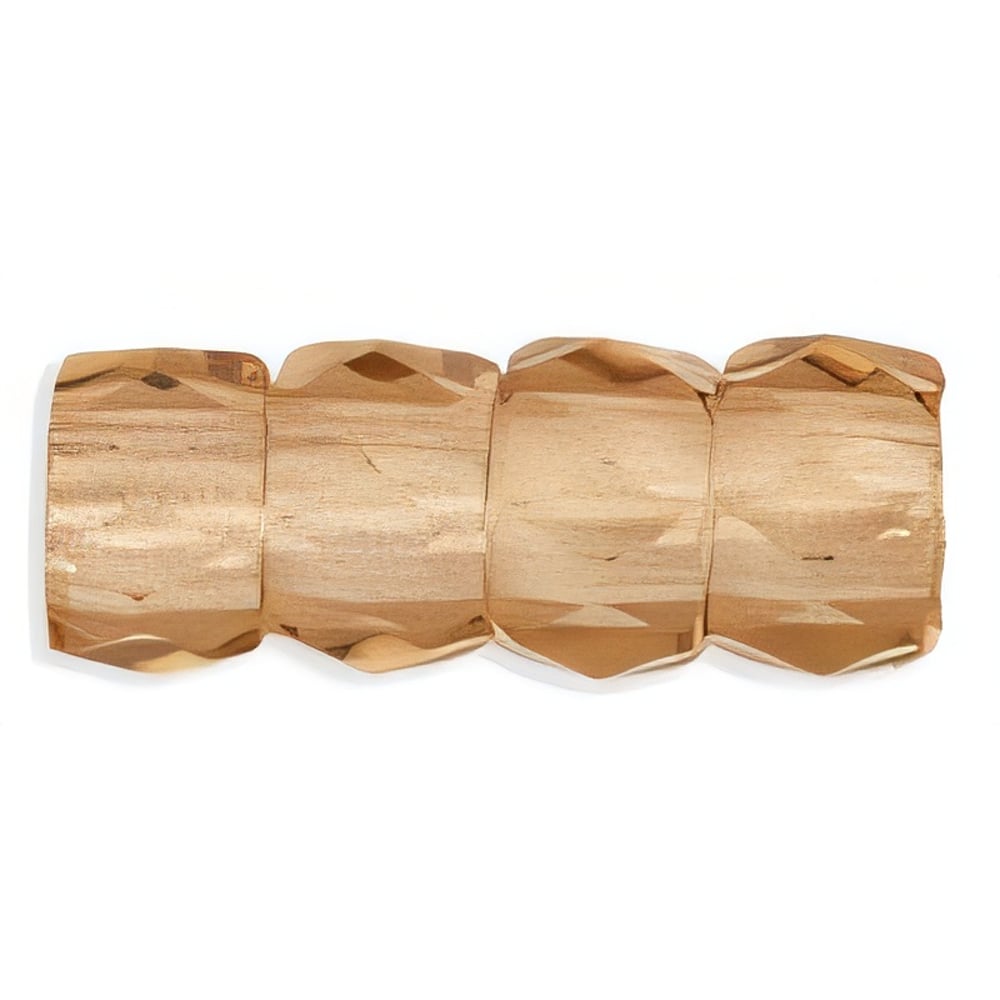 Czech Faceted Crow Beads 6 x 4mm (2.5mm hole) Lt Colorado Topaz (25pcs)