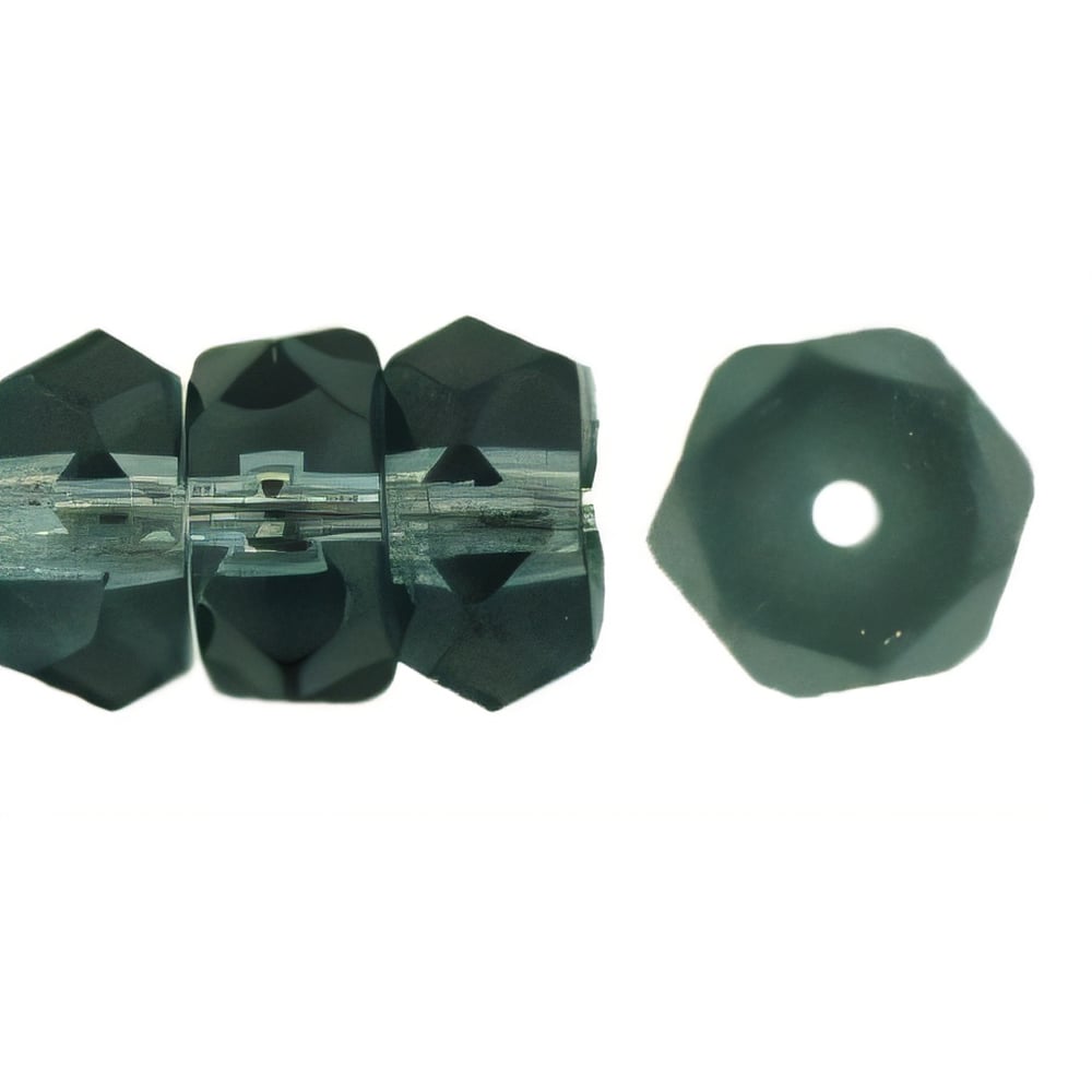 Czech Fire-Polish 6 x 3mm - Rondelle Montana Blue (50pcs)