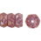 Czech Fire-Polish 6 x 3mm - Rondelle Luster - Stone Pink (50pcs)