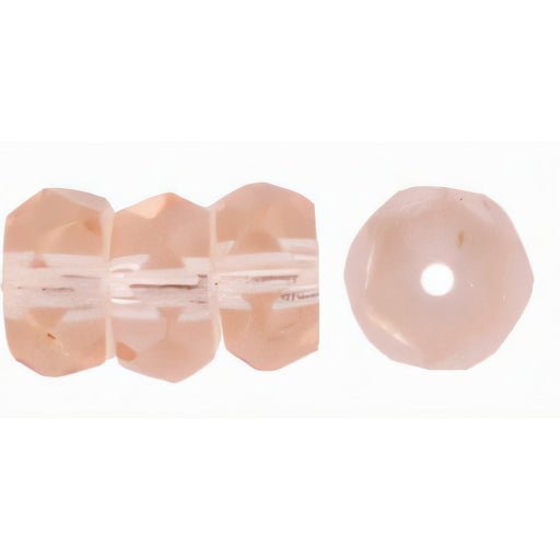 Czech Fire-Polish 6 x 3mm - Rondelle Rosaline (50pcs)