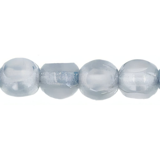 Czech Antique Style Triangle 6mm Luster - Transparent Blue (25pcs)