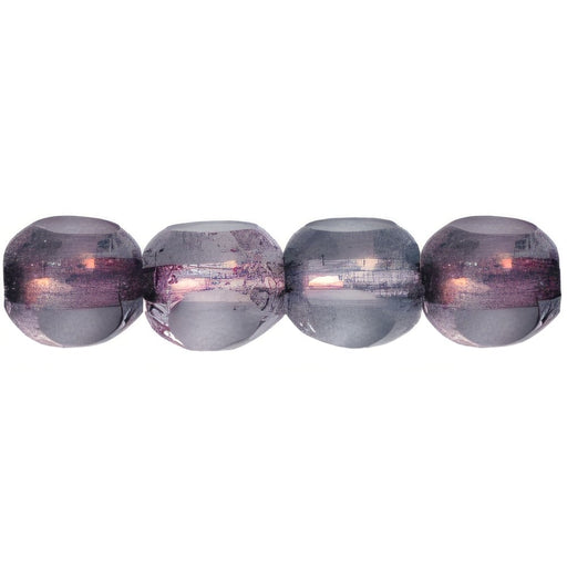 Czech Antique Style Triangle 6mm Luster - Transparent Denim Blue (25pcs)