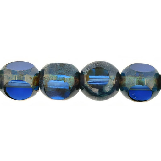 Czech Antique Style Triangle 6mm Sapphire (25pcs)